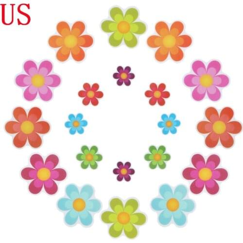Anti Slip Bathtub Stickers Self-Adhesive Non Slip Bathtub Mat Colorful Flower Bathtub Anti Slip Stickers Bath Tub Shower Room