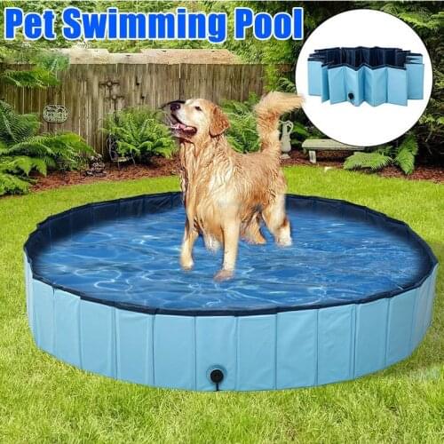 Pet Foldable Swimming Pool Pet Collapsible Bathing Pool Dog Bath Pool Pet Bath Swimming Bathtub for Dogs Cats Kids Pet Supplies