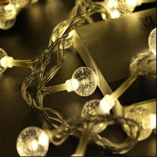 LED string lights 5M 28 LEDs 110V 220V Waterproof IP44 Outdoor Bubble ball Christmas Lights Holiday Wedding Party Decotation
