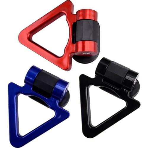 Universal Car Exterior Triangle Track Racing Tow Towing Hook Look Decoration ABS