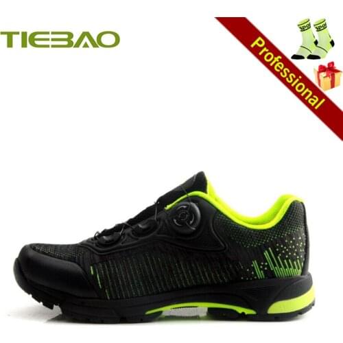 TIEBAO Cycling Shoes Men Women Zapatillas Mtb Bicycle Sneakers Outdoor Racing Sport Self-locking Breathable Mountain Bike Shoes