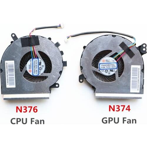 QAOOO PAAD06015SL -N376 & N374 For Msi GE62MVR GE72MVR MS-16JC MS-169C Laptop Cpu Cooling Fan