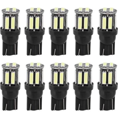 10pcs T10 7020 10SMD Car LED Wedge Reverse Instrument Panel Width Lamp Reading Light Bulbs 'car LED lamps for cars