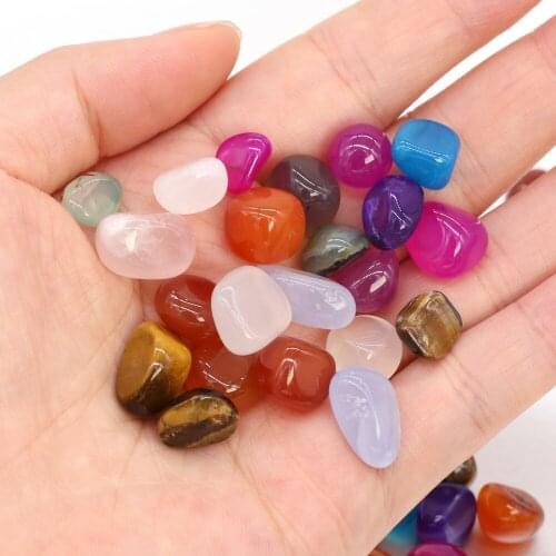 100G/Pack Natural Stone Beads Irregular Rainbow Loose Gravel Semi-precious For Fish Tank Bonsai Decorate Accessory
