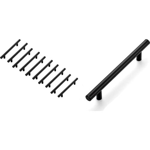 11Pcs Cupboard Handle Brushed Stainless Steel Kitchen Cabinet Door Knob Furniture Drawer Pull Hardware Pulls Bar Handle