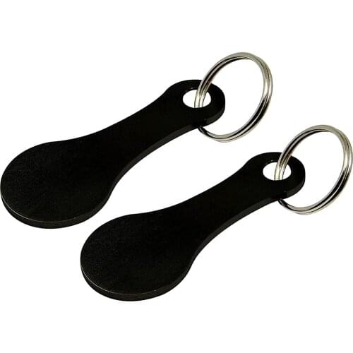 2pcs Diy Shopping Trolley Tokens Couple Key Chains Decorative Key Hook Keyrings Aluminum Alloy Key Ring Coin Holder Keychain L3