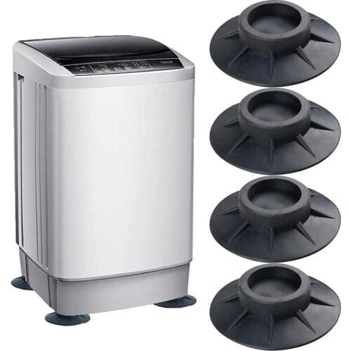 4Pcs Floor Mat Washing Machine Pads Non Slip Shock Proof Anti Vibration Furniture Elasticity Rubber Protectors Floor Protectors