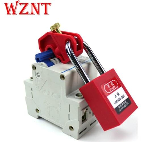 5pcs free shipping breaker lockout lock dogs, MCB lock ,toggle lock safety circuit breaker lock, tool-free lockout