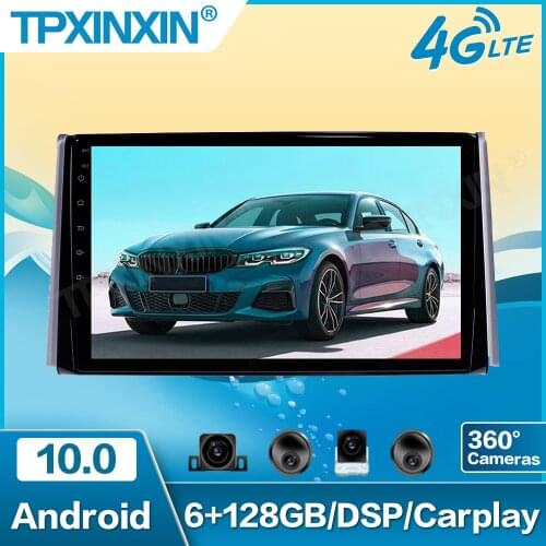 6+128GB DSP Android 10.0 For Toyota RAV4 2019 Car Multimedia Player GPS Navigation Headunit Radio Audio Stereo Tape Recorder