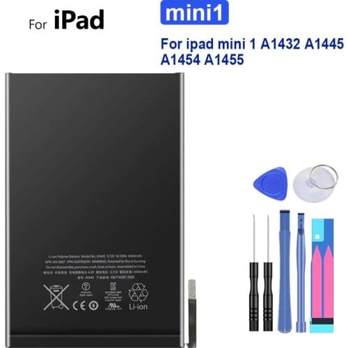 Tablet Battery 4440mAh For Apple iPad mini 1 mini1 A1432 A1445 A1454 A1455