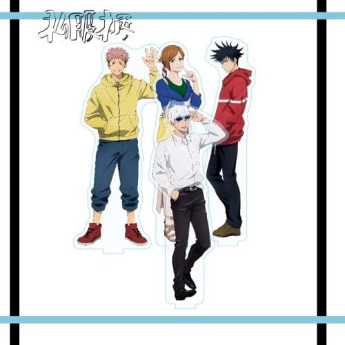 Jujutsu Kaisen Anime Desktop Decor Casual Wear Series Acrylic Stand Figure Model Gojo Satoru Yuji Itadori Fushiguro Megumi Gifts