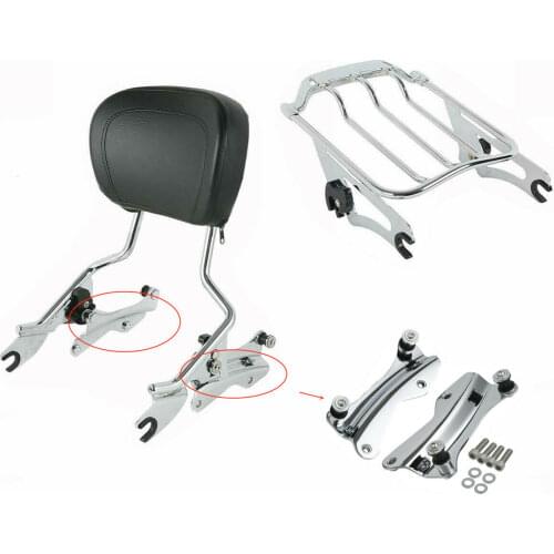 Motorcycle Detachable Sissy Bar Luggage Rack Docking Kit For Harley Touring Road King Street Glide 2014-2020 19