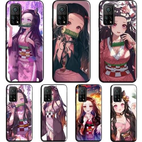 Demon Slayer Nezuko Anime For POCO M3 Pro F3 X3 NFC Case For Xiaomi Mi Note 10 Lite A3 9T 10T Pro Mi 11 Lite Coque