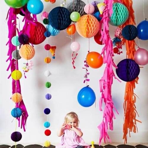2pcs15/20/25/30CM paper honeycomb garland children birthday party wedding venue decoration paper lantern party christmas