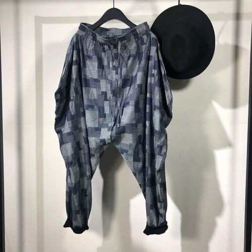 Owen Seak Men Casual Cargo Harem Pants High Street Wear Hip Hop Ankle Length Mens Clothing Sweatpants Autumn Japanese Pants