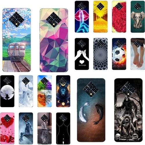 Soft Shell For Infinix Zero8 X687 Printing For Infinix Zero 8i For Infinix Zero 8 Skin Cute Flower Tiger