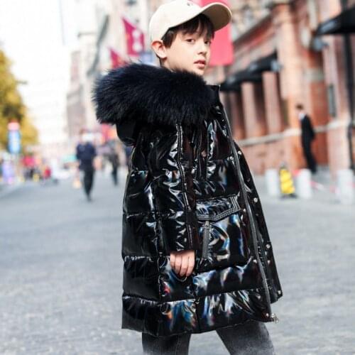 2021 New Boys Winter Warm and Windproof Washable Down Padded Jacket Coat