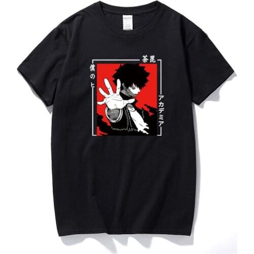 New Arrival 2020 My Hero Academia Tshirt Men Boku No Hero Academia Anime Kawaii Dabi T-shirt Graphic T shirts Unisex Euro Size