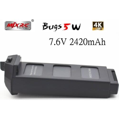 Upgrade MJX Bugs 5W 4K 7.6V 2420mAh Li-Po Battery for MJX B5W 4K Brushless GPS RC Drone Spare Parts Accessories X5 Pro Battery