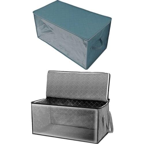 Under-Bed Clothes Storage Bag Foldable Organizer Container for Blankets Quilts Sweaters