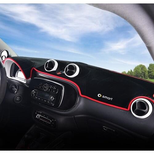 Car Dashboard Light Pad Center Console Visor Sun Mat Protector For Smart 451 453 fortwo forfour Interior Accessories