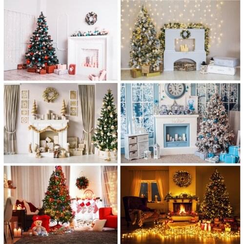 SHENGYONGBAO Christmas Indoor Theme Photography Background Fireplace Portrait Backdrops For Photo Studio Props 21712 YXSD-02