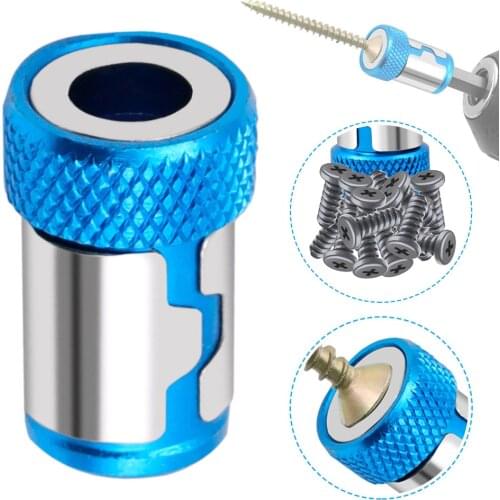 Universal Magnetic Ring Metal Screwdriver Head Steel Sleeve Electric Screwdriver Bit Anti-corrosion Strong Magnetizer Drill Bit