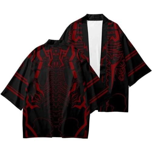 Japanese Anime Kimono Coats Jujutsu Kaisen Graphic Casual Unisex Cloak Party Shirt Men/Women Hip Hop Cool Harajuku Shirts Tops