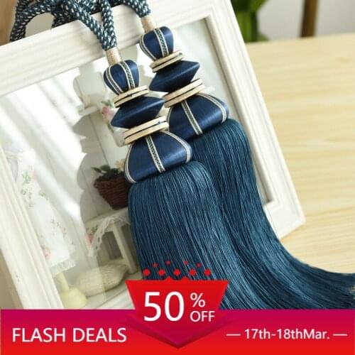 European Style Curtain Bandage Curtain Tassel Rope Curtain Buckle Tassel Decorative Pendant Single Ball Curtain Accessories