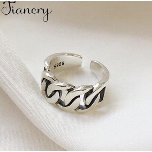 JIANERY Punk Vintage Silver Color Hollow Rings For Women Fashion Engagement Party Wedding Jewelry Valentines Gift