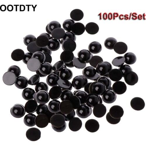 100pcs 6-18mm Black Plastic Safety Eyes For Bear Doll Animal Puppet Crafts Children Kids DIY Toys