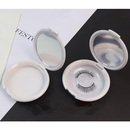 100pcs White False Eyelash Packaging Storage Box Lashes Dramatic Eyelashes Container Makeup Tools