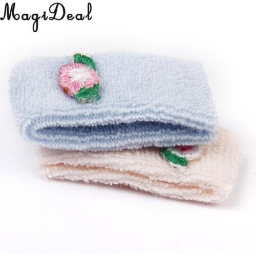 2Pcs/Pack 1/12 Dollhouse Bathroom Furniture Acc Miniature Towels Wash Cloth for Children Kids Pretend Play Toys 4x2cm