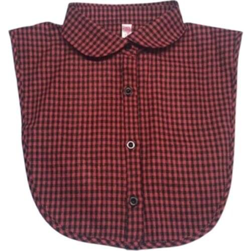 29 Styles Womens Detachable Fake False Collar Solid Color Retro Plaid Check Chiffon Half Shirt Blouse Adjust Clothes Accessories