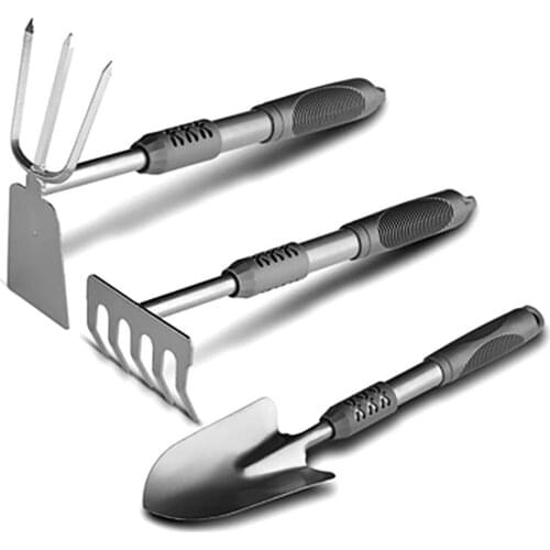 3 PCS/set Garden Tools Set Thickened Mini Spade Shovel Harrow Set Vegetables Flowers Succulent Planting Tool YH-461286