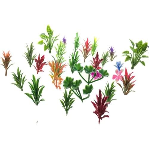 50pcs/lot Environment Model Flower Group DIY Cottage Construction Sand Table Model Flower Beds Landscape Materials For Train