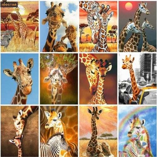 5D Diamond Painting Giraffe Cross Stitch Rhinestones Diamond Embroidery Animal Wall Art Needlework Handicrafts Home Decor