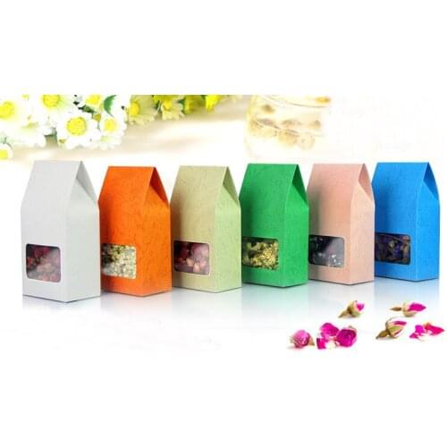 8*15.5+5cm 10pcs Natural Resealable Stand Up Kraft Paper Bags Boxes Recyclable Wedding Gift Jewelry Food Package Paper Box