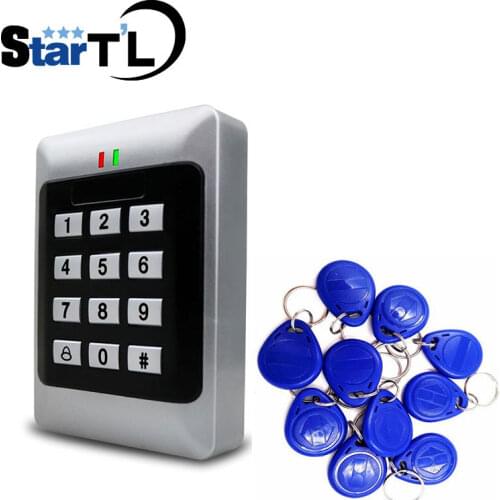 125khz Rfid Door Access Control System with keypad Rfid Standalone Door Access Controller with 10 Pieces Keyfobs