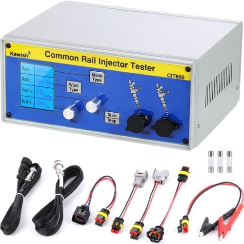 Free shipping! large LCD CIT800 diesel common rail injector tester diesel Piezo Injector tester electromagnetic injector driver