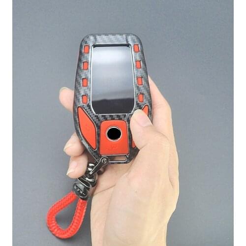 Carbon Fiber ABS Car LED Display Key Cover Case for BMW 5 7 series G11 G12 G30 G31 G32 i8 I12 I15 G01 X3 G02 X4 G05 X5 G07 X7