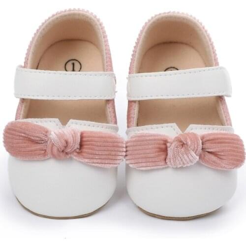 Baby Leather Moccasins Shoes Newborn Rubber Sole First Walkers Toddler Shoe Infant Girls Anti-slip Prewalkers