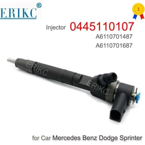 Diesel Injector 0445110107 Common Rail Sprayer 0 445 110 107 Nozzle 0445 110 107 For Bosch Mercedes Benz A6110701487 A6110701687