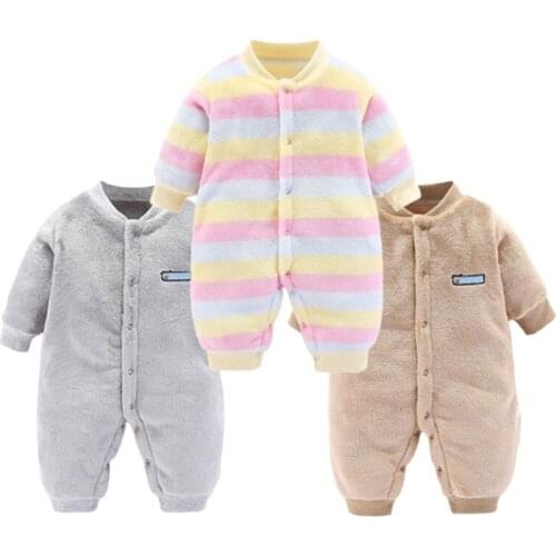 2019 New Fashion Infant Jumpsuit Fall Baby Clothes Roupas Bebe Baby Boy Clothing Winter Girls Outfits Fall Kids Rompers Bebes