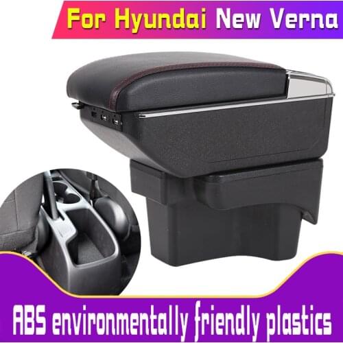 Leather Car Armrest for Hyundai verna New verna