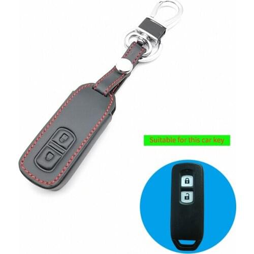 2 buttons leather car remote key case for Honda n-one N-BOX wagon N Plus 2018 new 2 buttons smart key Keyboard cover accessories