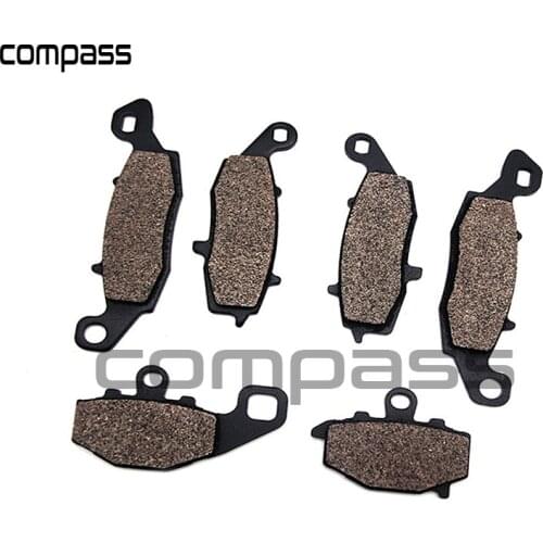 Motorcycle Front & Rear Brake Pads for KAWASAKI KLE 650 KLE650 Versys 07-13 Z750 Z750S ZR750 04-07 ER-6F ER-6N 06-13