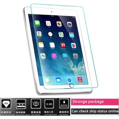 Can track online 0.3MM 9H premium 2.5D curve protective film for apple ipad air 1 2 2017 pro 9.7 tempered glass screen protector