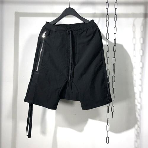 20ss Owen Seak Men Casual Harem Shorts Gothic Mens Sweatpants Summer Hip Hop High Street Women Loose Black Shorts Size XL