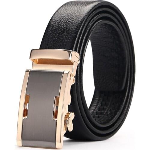2017 Famous Brand Belt Men Top Quality Genuine Luxury Leather Belts for Men,Strap Male Metal Automatic Buckle